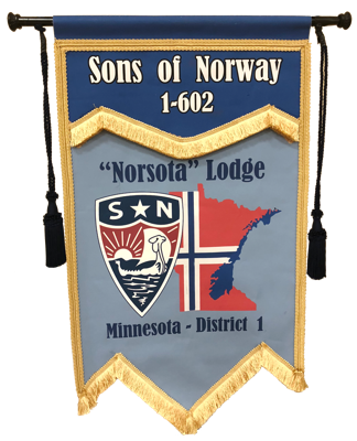 Sons of Norway "Norsota" Lodge Flag